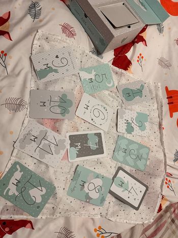 Cartes étapes mois de bébé