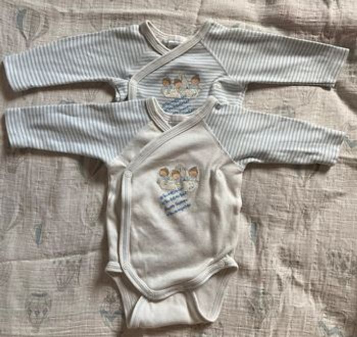 Lot de deux bodies bébé garçon