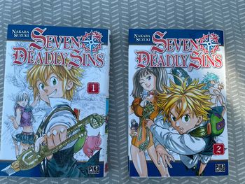 Manga Seven Deadly Sins Tome 1 et 2 et Manga Naruto Tome 1