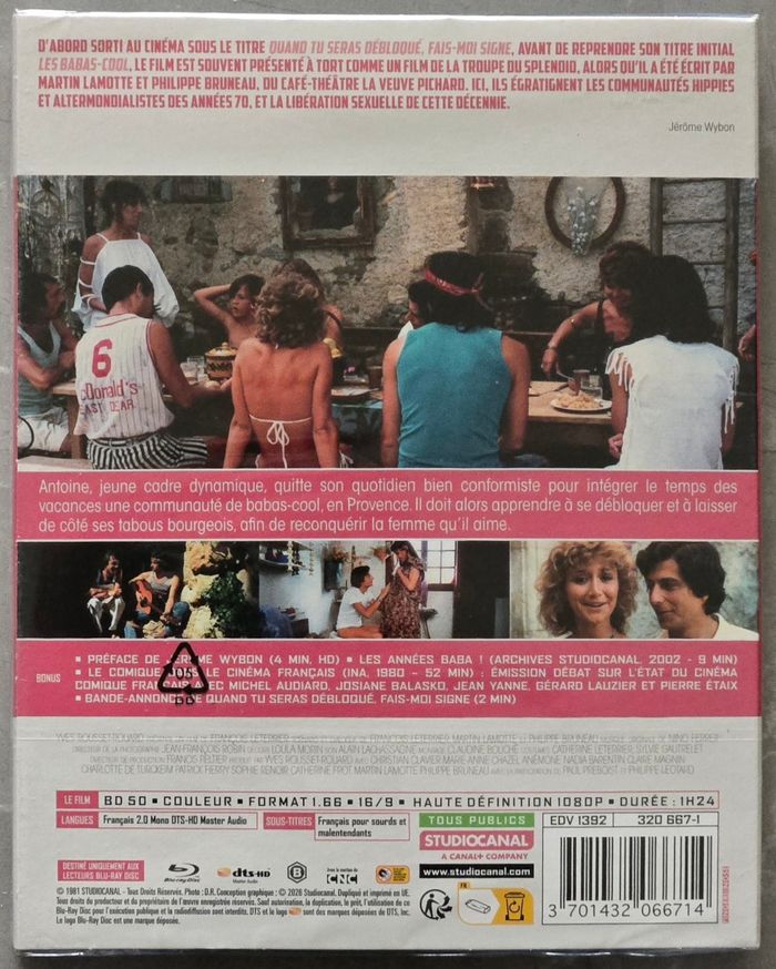 Les Babas-Cool Blu-Ray (Studio Canal) neuf sous Blister - photo numéro 2