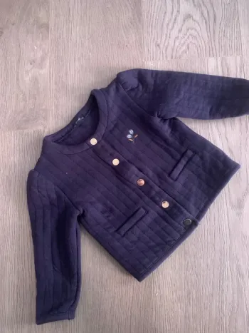 Veste matelassée bleu marine Kiabi 12 mois