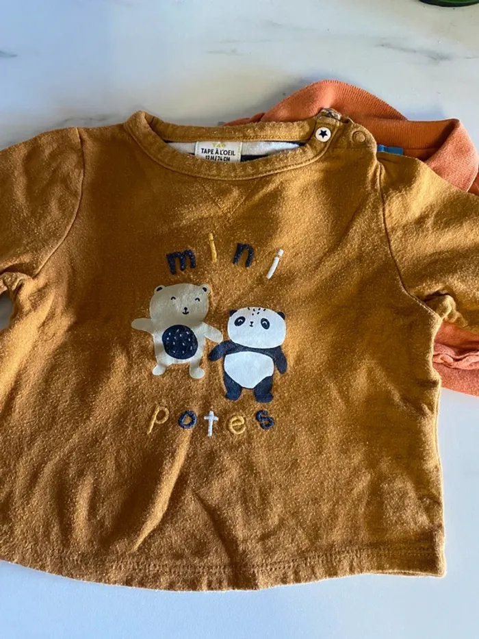 5 teeshirt 12 mois - photo numéro 9