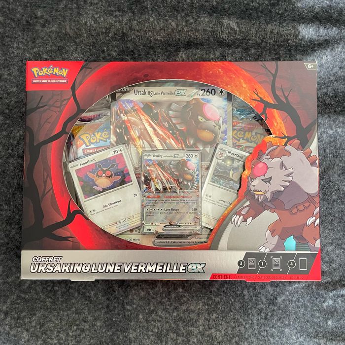 Pokémon-Coffret Ursaking lune vermeille ex