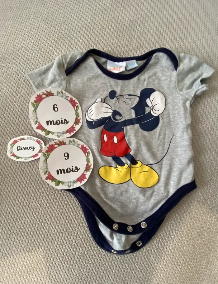 Body Disney 6/9 mois Mickey