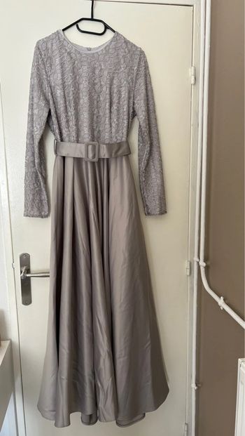 Robe de soirée grise taille unique femme
