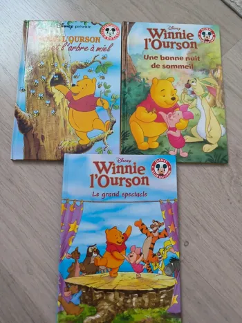 Lot 3 livres Winnie L'ourson. Disney