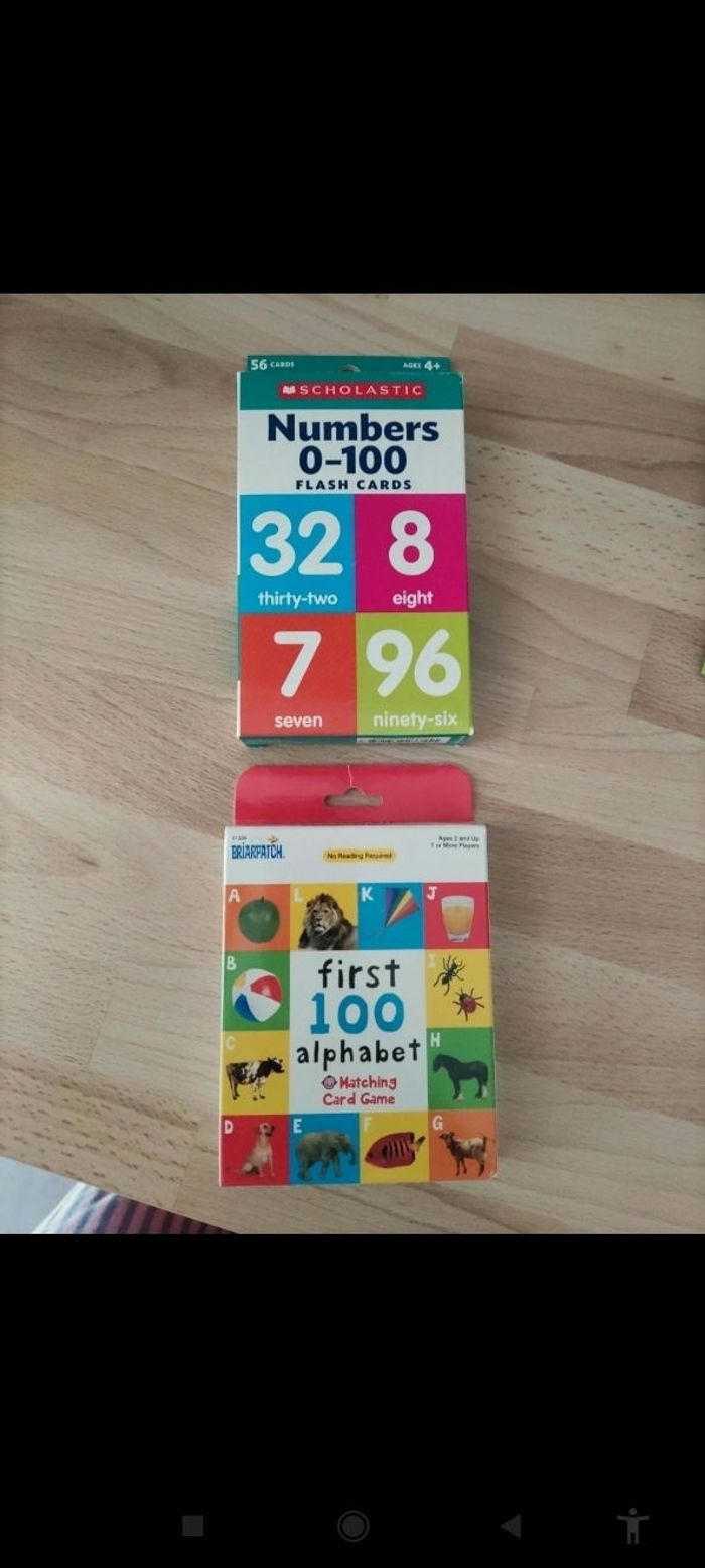 Cartes pour apprendre l'anglais