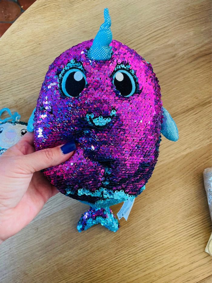 Lot de deux peluches à sequin réversible shimmeez - photo numéro 6