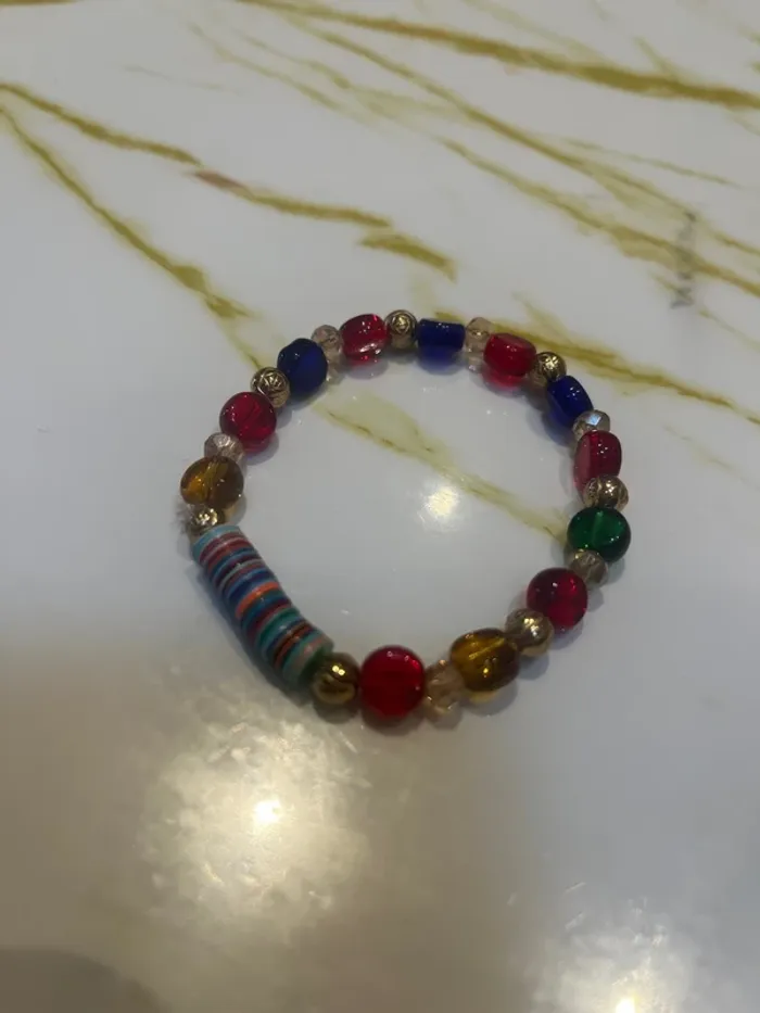 Bracelet perle multicolore - photo numéro 2