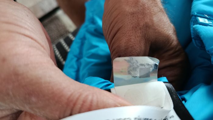 Doudoune The North Face bleu/noir - photo numéro 10