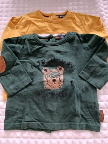 Lot de 2 tee-shirts 9 mois