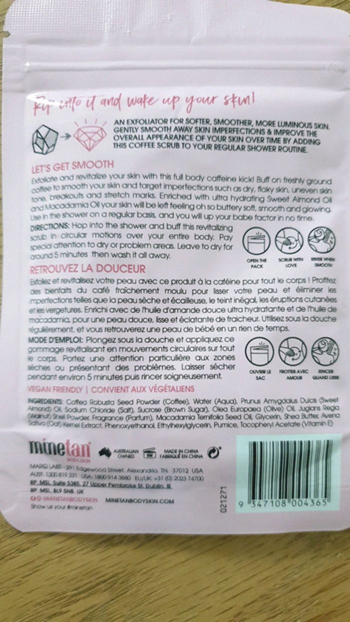 Neuf lot Marque Minetan exfoliant corps et autobrozant - photo numéro 3