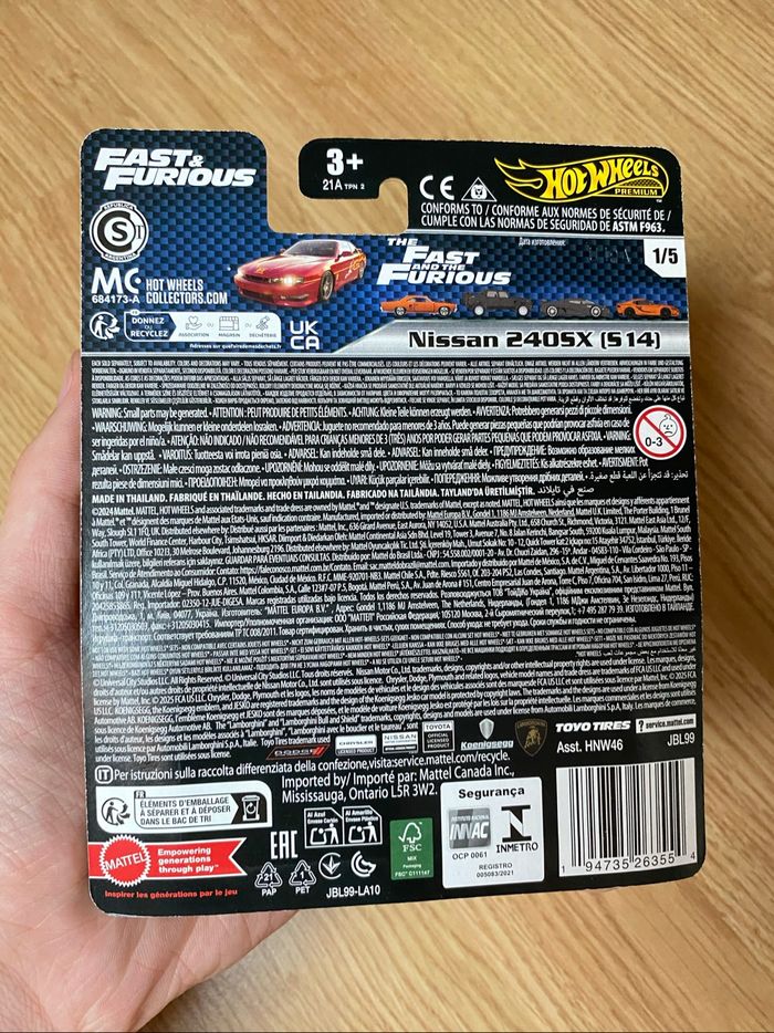 Hot Wheels  | Car Culture  | Fast and Furious  | Nissan 240SX (S14) | 1/5 | HNW46 - JBL99 - photo numéro 5