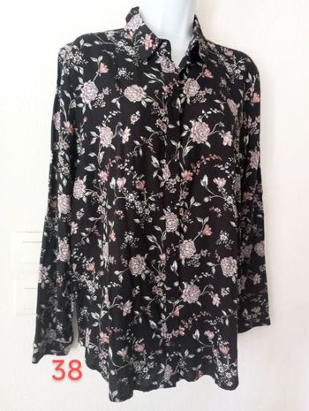 Chemise longue florale femme 38