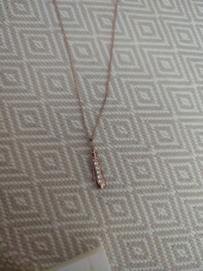 Collier rosé eco bouteille tupperware Swarovski - photo numéro 2