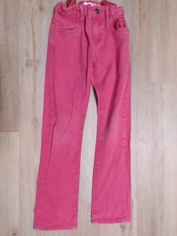 Pantalon Jean Okaïdi 8 ans rouge