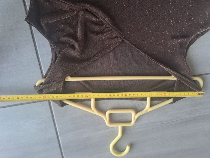 Blouse marron pailleté doré Scudetto - photo numéro 9