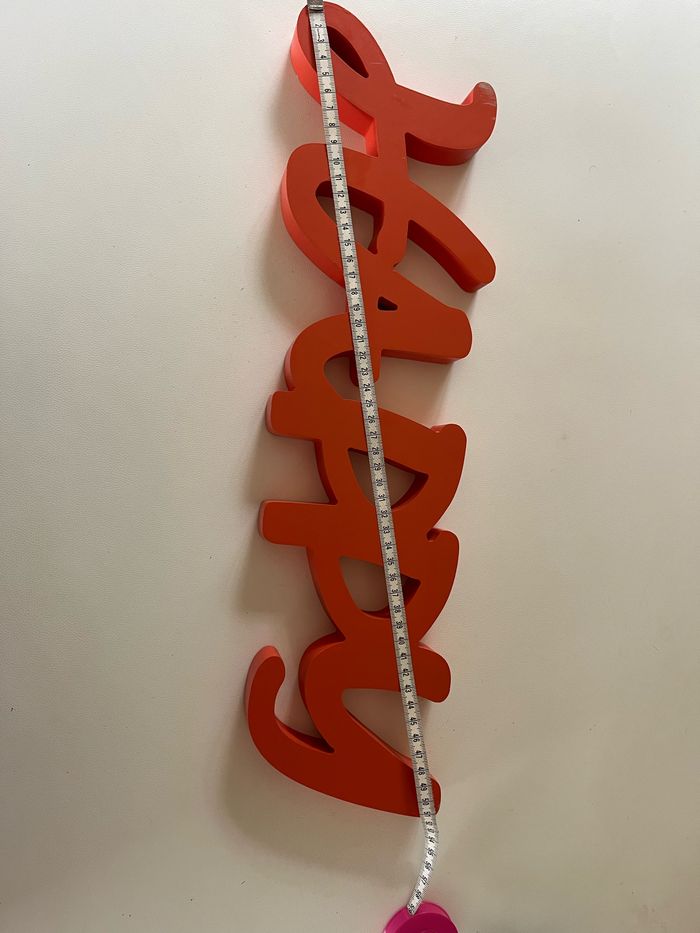 Décoration murale ou à poser Happy orange mandarine - photo numéro 7