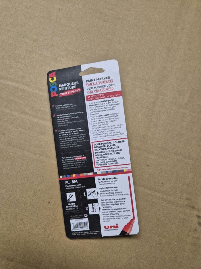 Marqueur peinture Posca blanc M - photo numéro 2