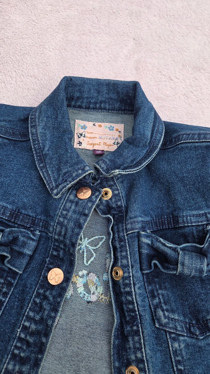Veste en jean 3 ans sergent major - photo numéro 3