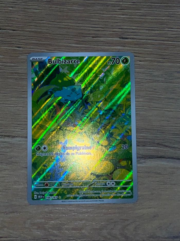 Carte Pokémon bulbizarre mew 166 - photo numéro 2