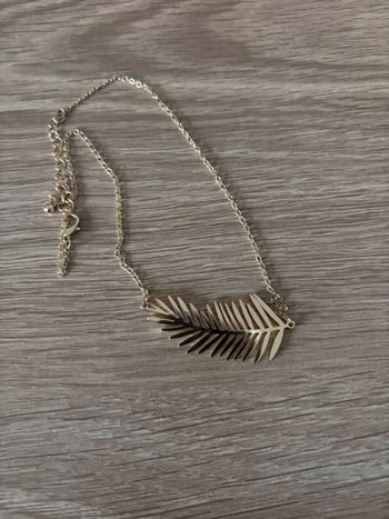 Collier feuille en acier inoxydable