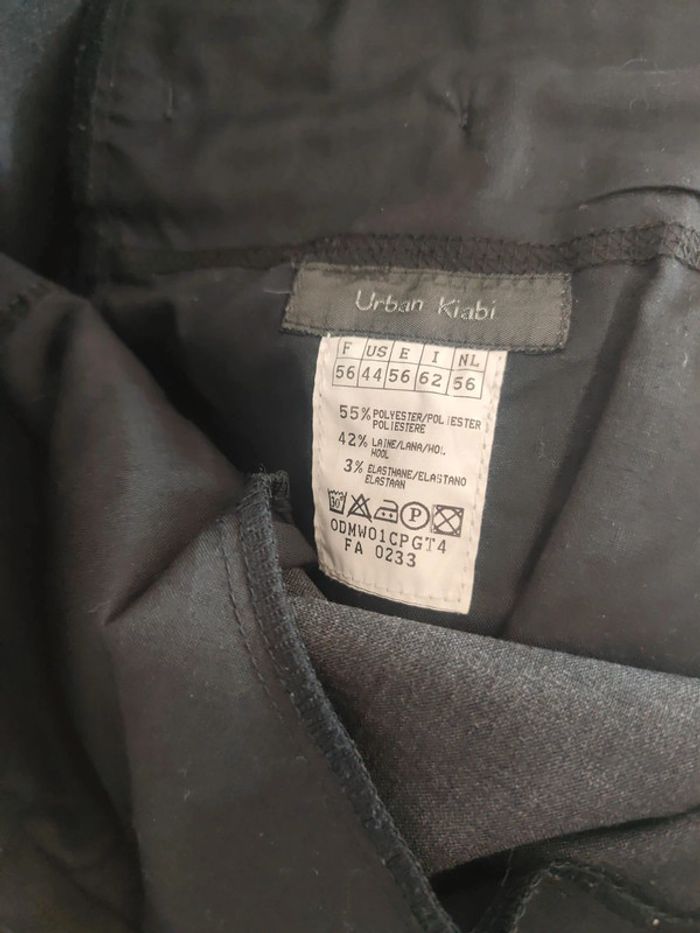 Pantalon de costume gris 56 en laine 42% urban Kiabi - photo numéro 4