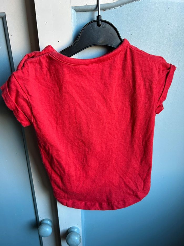 Tee shirt manches courtes , rouge ,6 mois - photo numéro 4