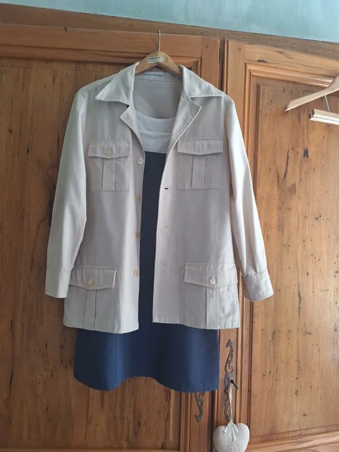 Veste vintage saharienne Pierre Clarence - photo numéro 6