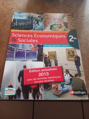 Manuel scolaire Sciences économiques & Sociales