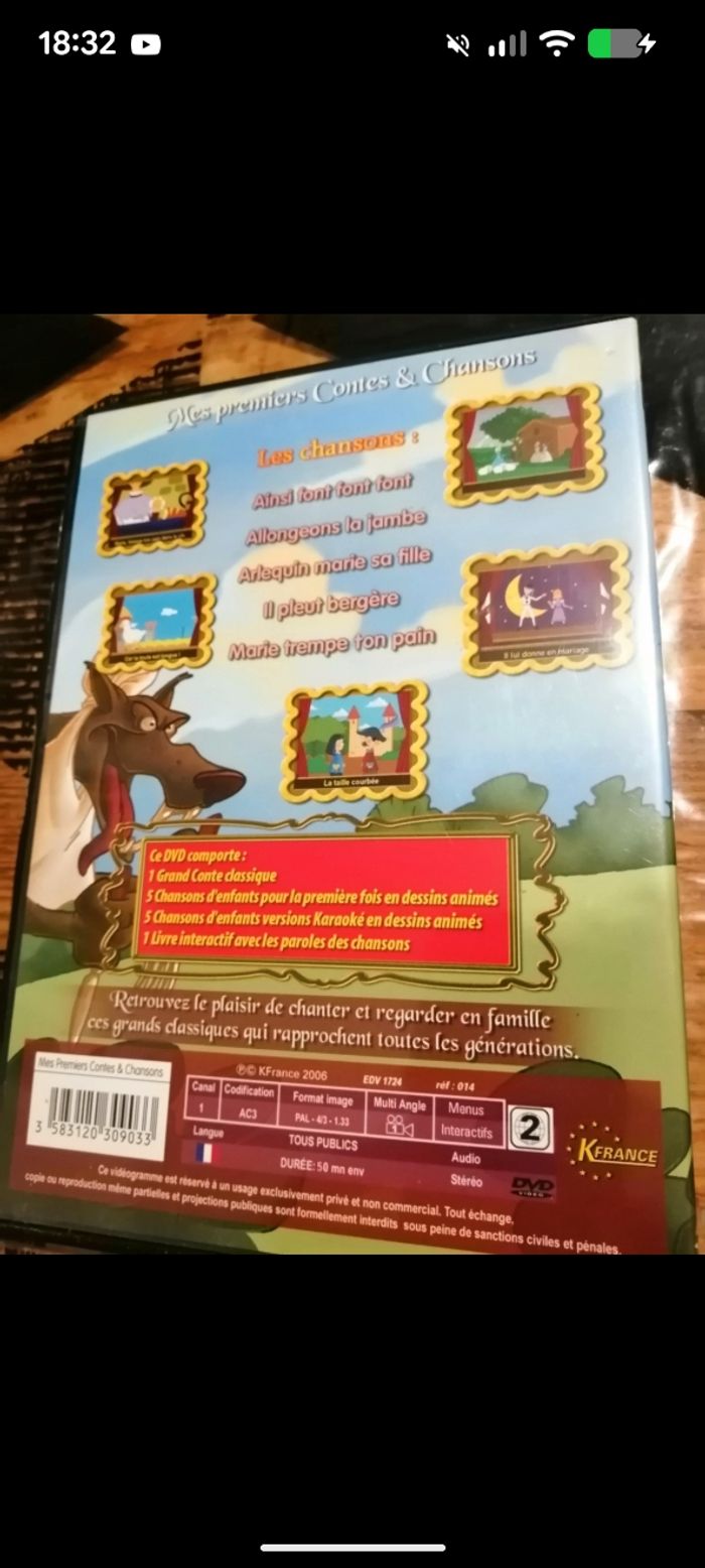 DVD les trois petits cochons, mes premiers contes et chansons. - photo numéro 2