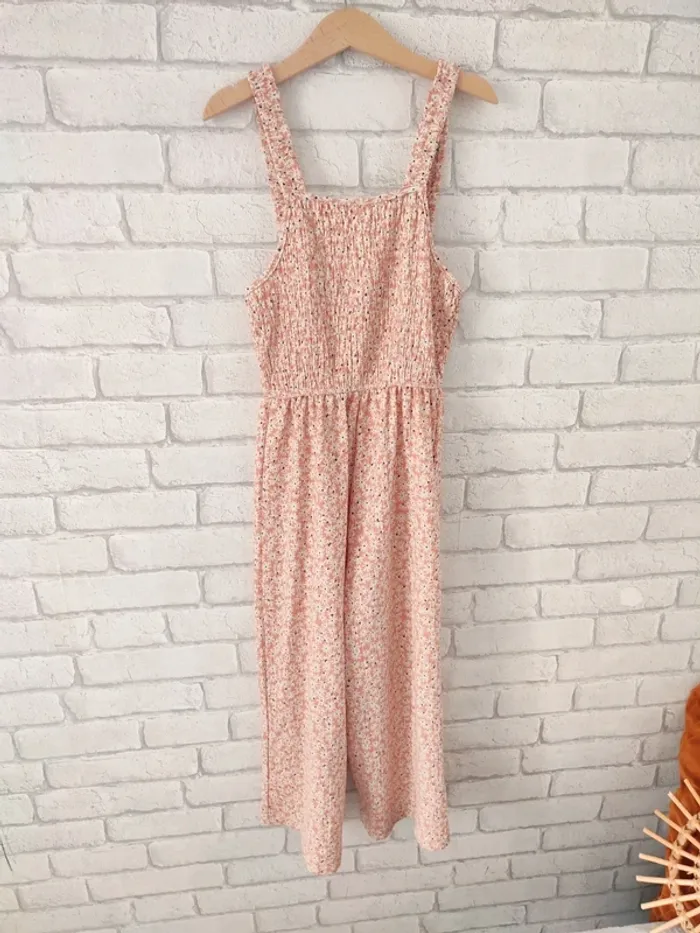 Combinaison Zara – Imprimé Liberty rose & crème – 7 ans
