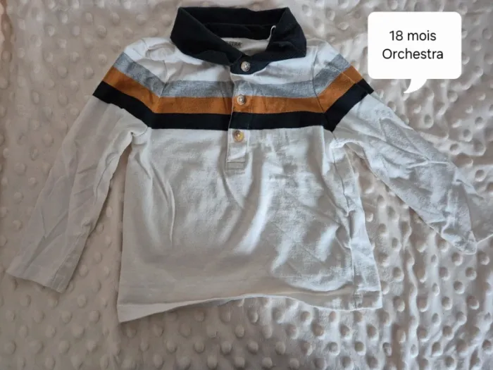 Polo manche longue Garçon 18 mois