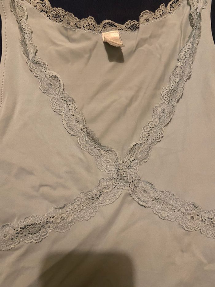 Débardeur dentelle bleu ciel - photo numéro 3