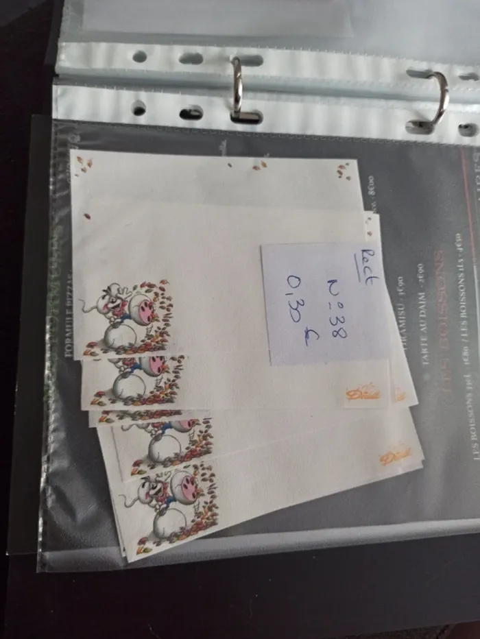 Feuille Diddl rectangulaire 38 0,30€