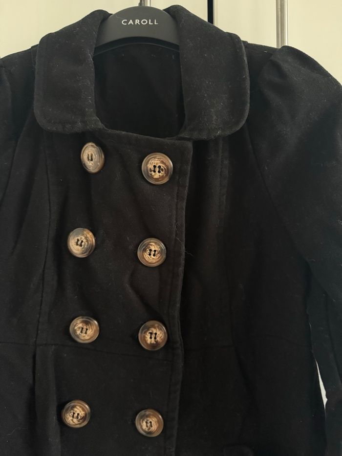 Manteau veste noire habillée avec boutons taille M - photo numéro 2