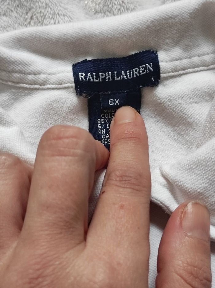 Polo blanc 5ans - photo numéro 4