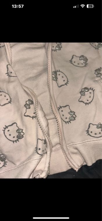 Sweat a capuche/ Gilet Hello Kitty 4 5 ans 
