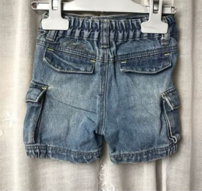 Short cargo en jeans 6 mois Obaibi - photo numéro 3