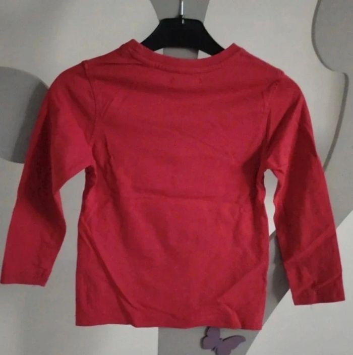Tee-shirt manches longues rouge imprimé Orchestra taille 3 ans - photo numéro 2