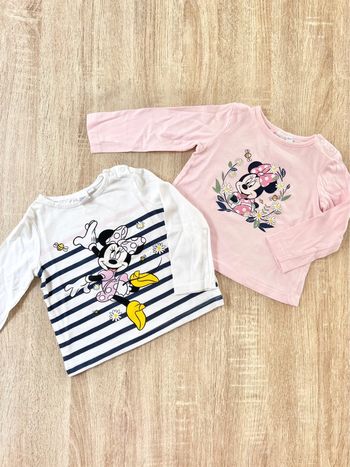 2 t-shirts bébé fille