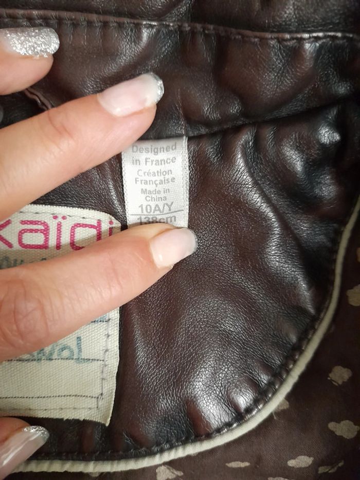 Veste simili cuir fille - photo numéro 9