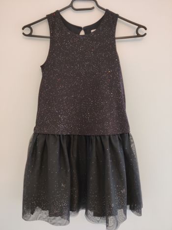 Robe 6ans noire à paillettes 
