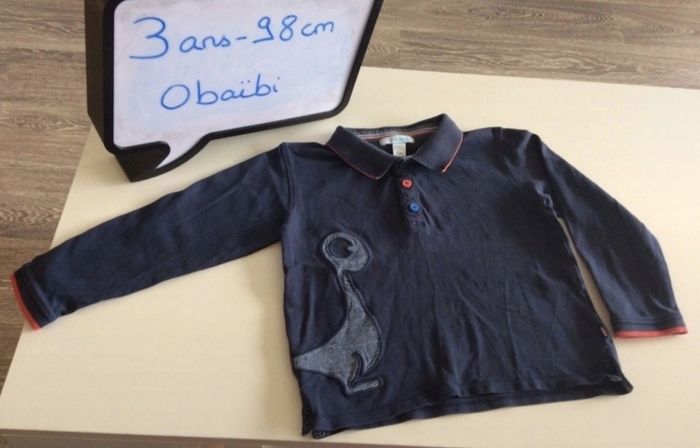 Polo Obaïbi bleu marine