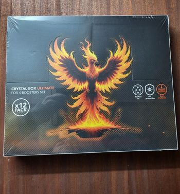 Protection cristal box ultimate phoenix shield coffret pokemon 4 booster