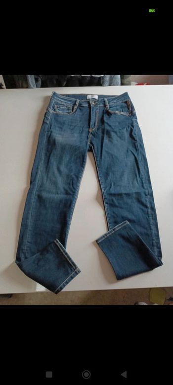 Pantalon jeans femme Le temps des cerises taille 36 coupe slim