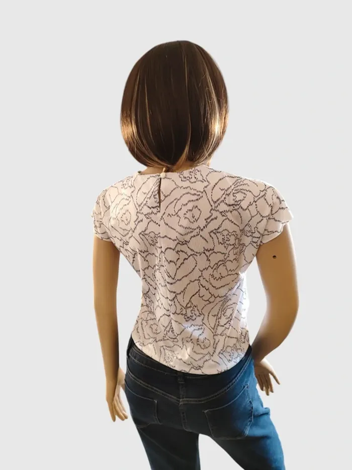 T-shirt Damart blanc, taille 38 - photo numéro 4