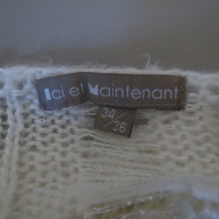 ✨ Pull ajouré blanc – Ici et Maintenant – Taille 34/36 ✨ - photo numéro 10