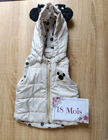 Doudoune sans manche 18mois Minnie