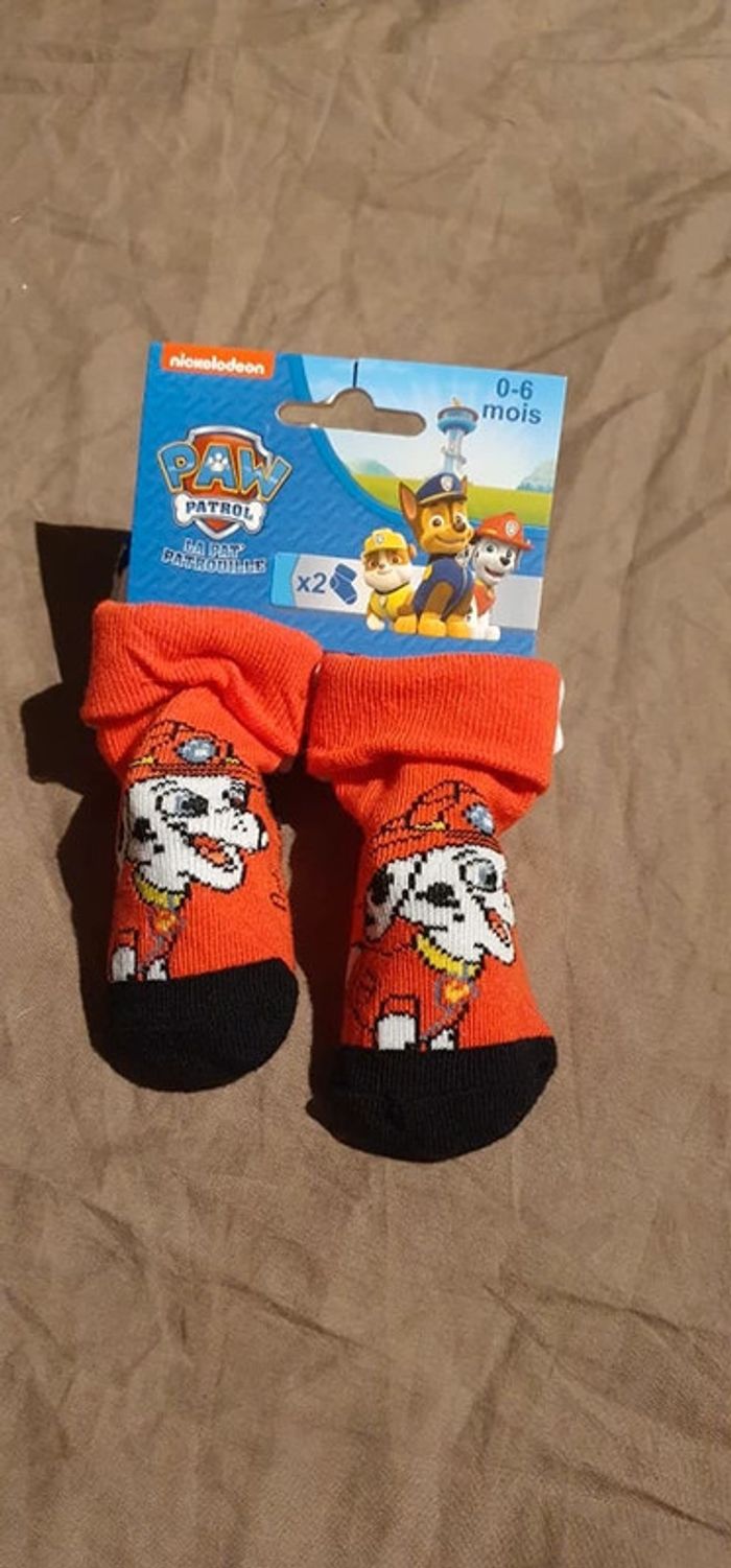 2 paires chaussettes Pat' Patrouille